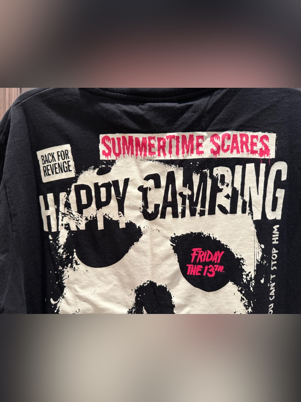 Friday the 13th Large Black Graphic Short Sleeve Tee, NWOT - Picture 5 of 9